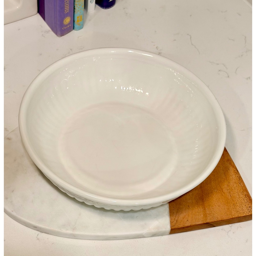 Mikasa Italian Countryside White Pasta Serving Bowl KT058 9.25 Inch Stoneware